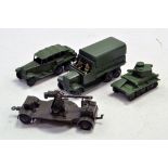 Dinky Diecast Military group comprising various issues including Pre-War examples. Generally Good to