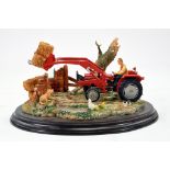 Country Artists Presentation Piece 'Hay for the Day' comprising Massey Ferguson 135 Tractor.