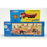 Corgi 1/50 Diecast truck issue comprising No. 55901 Diamond T with Low Loader plus Foden S21