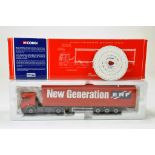 Corgi Diecast Truck Issue comprising No. CC12701 ERF ECS curtain trailer. In the livery of The new