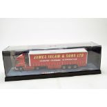 Corgi 1/50 diecast truck issue No. 75401 Leyland DAF Curtainside in the livery of James Irlam.