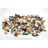Impressive group of detailed plastic figures comprising mainly wild and zoo animals. Varied