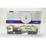 Corgi Diecast Truck Issue comprising No. CC13610 DAF CF cement tanker. In the livery of AK