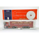 Corgi Diecast Truck Issue comprising No. CC75606 Renault Curtainside in livery of James Irlam. E