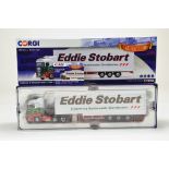 Corgi Diecast Truck Issue comprising No. CC13754 Scania R Facelift Box Step Frame Trailer in