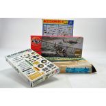 Airfix plastic model kit comprising Diving Submarine plus Italeri Accessories, Tamiya Accessories