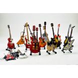 Baby Axe Company Miniature 'Model' Guitar group based on various famous issues from music stars.