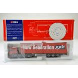 Corgi 1/50 Diecast Truck Issue comprising No. CC12701 ERF ECS Curtainside in the livery of ERF.