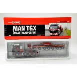 WSI 1/50 Mammoet MAN TGX Mast Transporter Set. Excellent to Near Mint in Box.