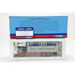 Corgi Diecast Truck Issue comprising No. CC13613 DAF Curtainside in livery of J long and Sons. E