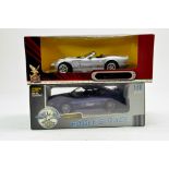 Universal Hobbies 1/18 diecast issue comprising Ford Mustang Anniversary plus Road Signature
