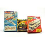 Dinky Kit group comprising No.1040 Sea King Helicopter, No. 1018 Atlantean Bus and No. 1032 Army
