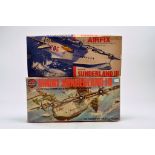 Airfix 1/72 Plastic Model Kit comprising SHORT Sunderland III Duo. Appear Mostly Complete.