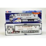 Corgi Diecast Truck Issue comprising No. CC16003 Volvo FH curtain side trailer in the livery of VG.