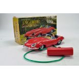 Marx Large Scale Vacuum Plated Battery Operated Jaguar with Headlights and Horn. Nice example is