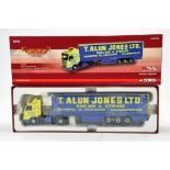 Corgi 1/50 diecast truck issue comprising No. CC14804 Scania 143 Curtainside in livery of T Alun