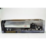 New Ray 1/32 Kenworth W900 Truck Box Trailer. Generally Excellent.