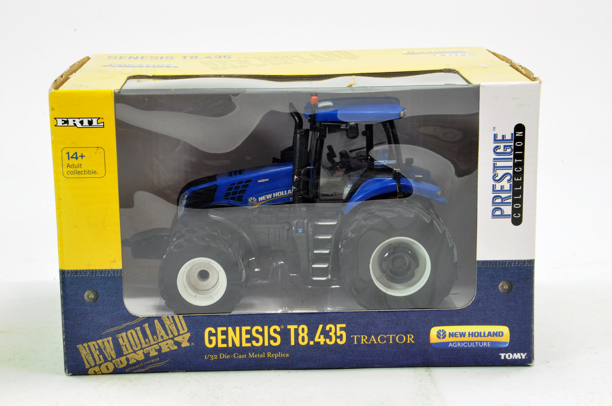 Ertl 1/32 Prestige New Holland T8.435 Tractor on Duals. Excellent in Box.