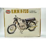 Airfix 1/8 Plastic Model Kit comprising BMW R-75/5 Motorcycle. Excellent and Complete.