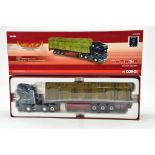 Corgi 1/50 diecast truck issue comprising No. CC13721 Scania R Flatbed and Straw Load in livery of G