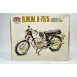 Airfix 1/8 Plastic Model Kit comprising BMW R-75/5 Motorcycle. Excellent and Complete.