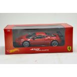 Hot Wheels 1/18 diecast issue comprising Ferrari 458 Italia GT2. Excellent to Near Mint in Box.