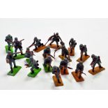 Britains Deetail plastic figure group comprising Military Soldiers. Generally Excellent.