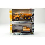 Cararama 1/50 Volvo Construction Duo comprising Tracked Excavator and A40D Dump Truck. E to NM in