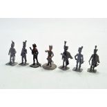 A group unpainted detailed specialist figures in military theme comprising Stadden Lasset Minot -