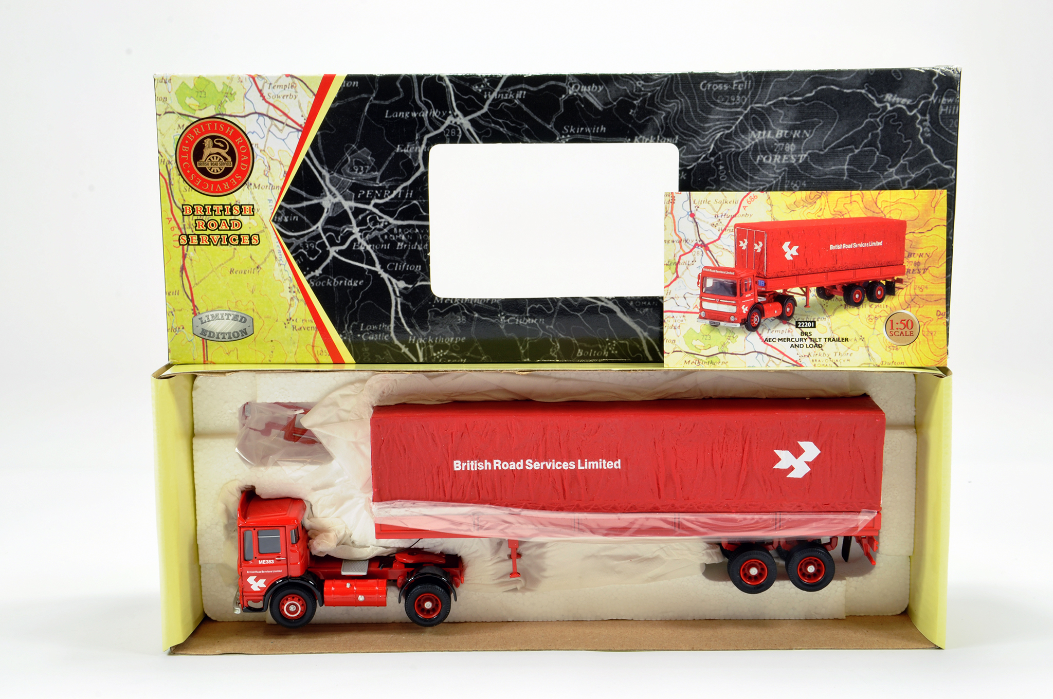 Corgi Diecast Truck Issue comprising No. CC22201 AEC Mercury Tilt Trailer in livery of BRS. E to