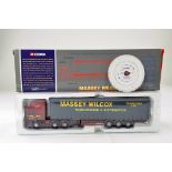 Corgi 1/50 Diecast Truck Issue comprising No. CC75206 ERF Curtainside in the livery of Massey