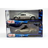 Maisto 1/18 diecast issues comprising Audi Supersportswagen plus Lamborghini Gallardo