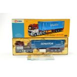 Corgi Diecast truck issue comprising No. AN13805 Mercedes Benz Actros with Container Trailer in