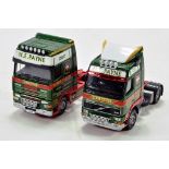 Corgi 1/50 diecast truck issue comprising DAF XF and Volvo FH12 in the livery of HE Payne (with