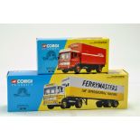 Corgi 1/50 Diecast Truck Issue comprising No. 21301 AEC Box Trailer in the livery of Ferrymasters