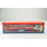 Tekno 1/50 diecast truck issue comprising The British Collection No. 58 (04/1998) ERF Curtainside in