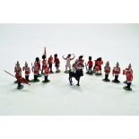 Early Britains including Herald plastic model figure group comprising regimental figures. Fair to