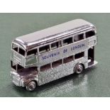 Matchbox 1-75 Regular Wheels issue extremely scarce model of No. 5 Routemaster Bus in Chrome.