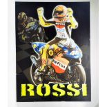 Large Canvas Print of Rossi. Wooden backed.