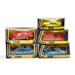 Corgi diecast issues comprising Jaguar XJS, Citroen SM, Lotus elite etc. Generally excellent in Fair