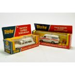 Dinky No. 288 Superior Cadillac Ambulance plus No. 269 Ford Transit Police Unit. Generally Excellent