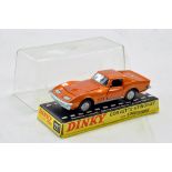 Dinky No. 221 Corvette Stingray. Excellent to Near Mint in Box.