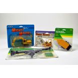 Ertl 1/64 John Deere equipment group comprising mighty movers construction issues plus farm issue