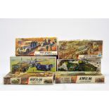 Airfix OO Plastic Model Kit comprising Crusader Tank plus Panzer Tank, Tank Transporter, Gun /