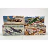 Airfix 1/72 Plastic Model Kit comprising EE Lightning plus Spitfire-ME110D Dogfight double, F-4B