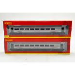 Hornby 00 Gauge No. R4665A and R4666B East Coast 1st Class and Open Coach. Excellent to Near Mint in