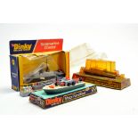 Dinky No. 675 Motor Patrol Boat, No. 678 Sea Rescue Launch and No. 673 Submarine Chader, plus one