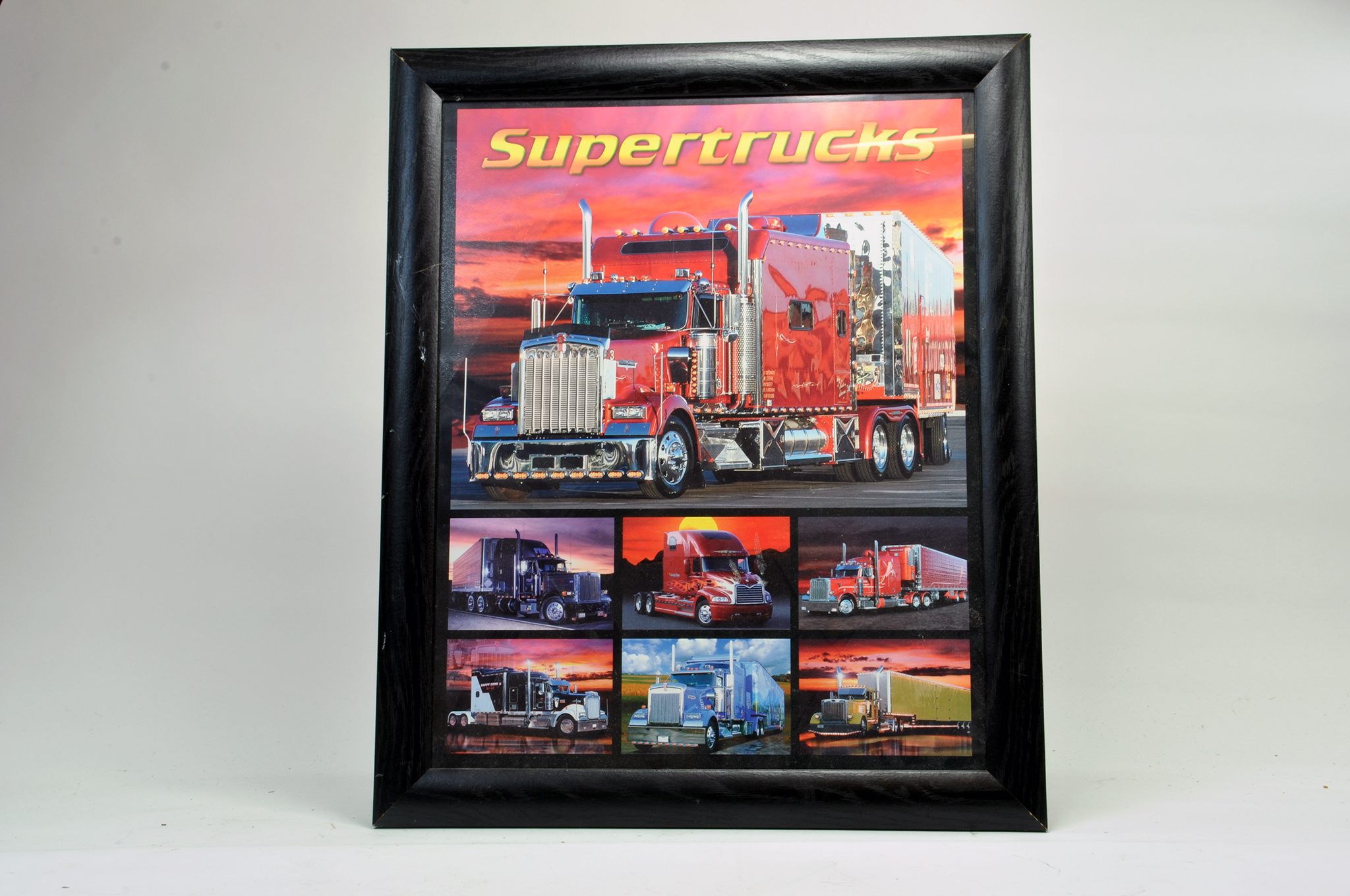 Supertrucks framed poster.