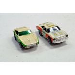 Aurora Miniature Slot Car group comprising two issues. Used. Untested.