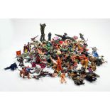 Very large plastic figure group comprising various film related issues including Lord of the
